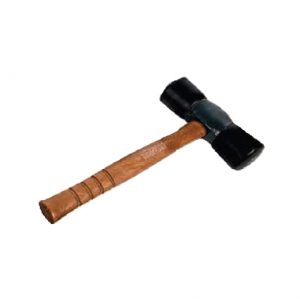 KEN35321 TECH 2-Headed Rubber Tire Hammer 14.5 in Wood Handle