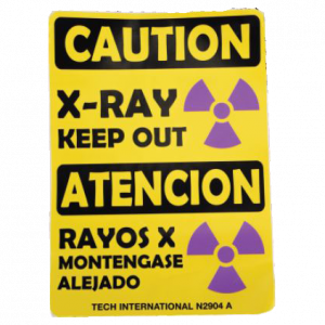 Caution X-Ray Keep Out Safety Sign English/Spanish