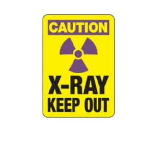 X-RAY KEEP OUT SAFETY SIGN E/F