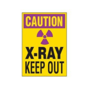 CAUTION X-RAY SAFETY SIGN E/F