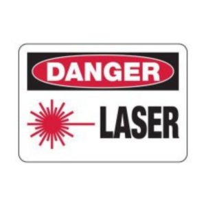 DANGER LASER SAFETY SIGN E/F