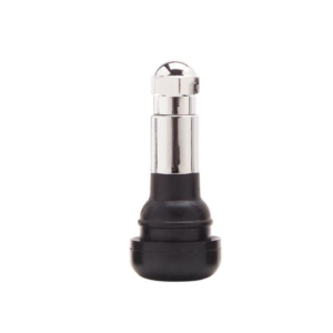 TR413 SNAP-IN TUBELESS TIRE VALVE WITH CHROME SLEEVE/CAP