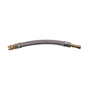 STAINLESS STEEL BRAIDED FLEXIBLE RUBBER VALVE EXTENSION 7" (180mm)