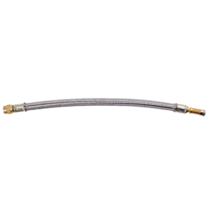 STAINLESS STEEL BRAIDED FLEXIBLE RUBBER VALVE EXTENSION 10 16/25" (270mm)