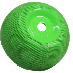 CONTOUR WHEEL 50G GREEN 3"X1 ¼" (76.2mmX31.75mm)